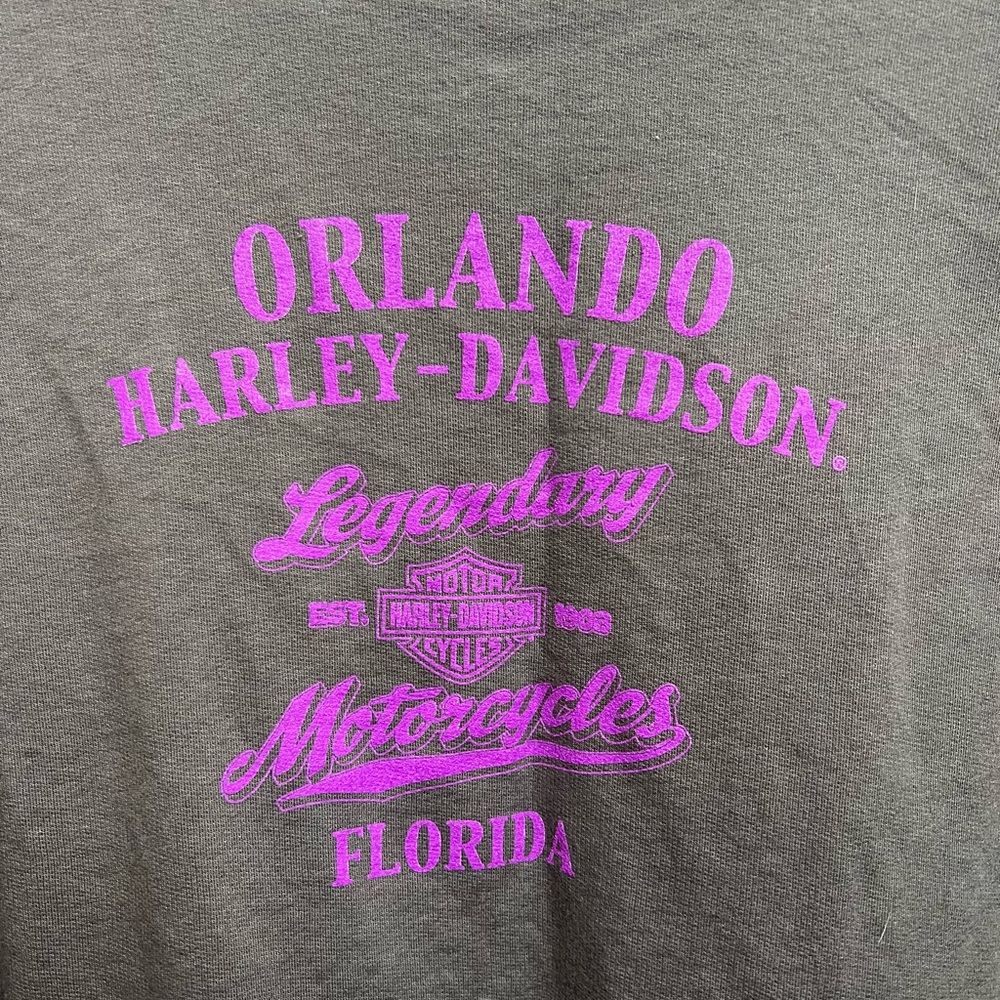Harley Davidson lightweight sweatshirt. A like heavier than T-shirt material. - Picture 4 of 9